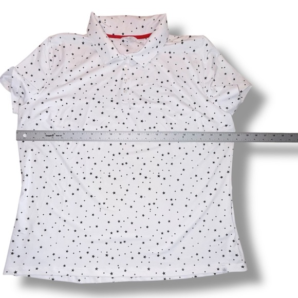 LADY HAGEN Women’s USA Mini Star Golf Polo - XXL Mini Star White - Picture 10 of 12